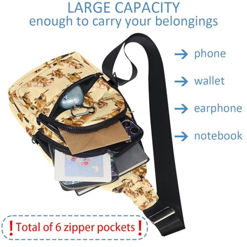 Sac à dos à bandoulière labrador multicolore doté d'une sangle réglable ergonomique