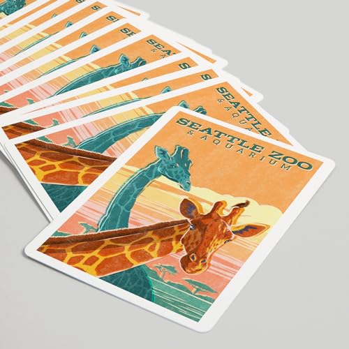 Baraja de naipes Poker Vintage Seattle Zoo 52 cartas miniatura 5