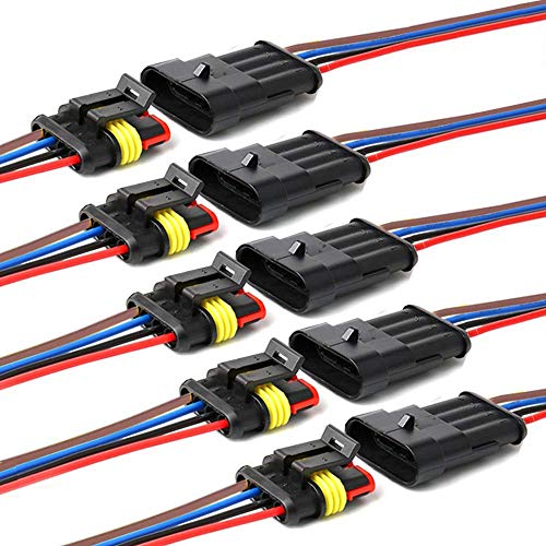 4 Connettori Elettrici 2-Pin Auto 1J0972923 - Impermeabili Con Terminali - Compatibili Con Audi, Skoda, Seat - Foto 2
