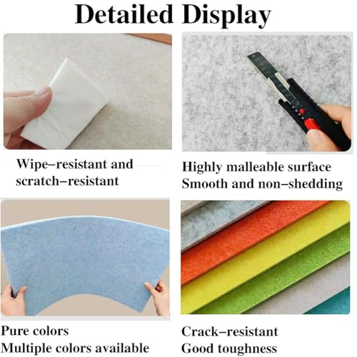 Protector de cama de fieltro gris con relieve 3D anticolision de 60 cm 5
