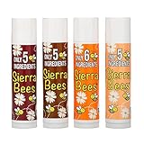 Sierra Bees オーガニックリップクリームバリューパック パック4種類 各4 25g