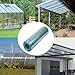 GHTCLDF 2x16ft Polycarbonate Roofing Sheet Greenhouse Panels, Daylighting Glassfiber Transparent Insulation Day Lighting Panels for Horticulture, Agriculture, Sunrooms, and Chicken Coops