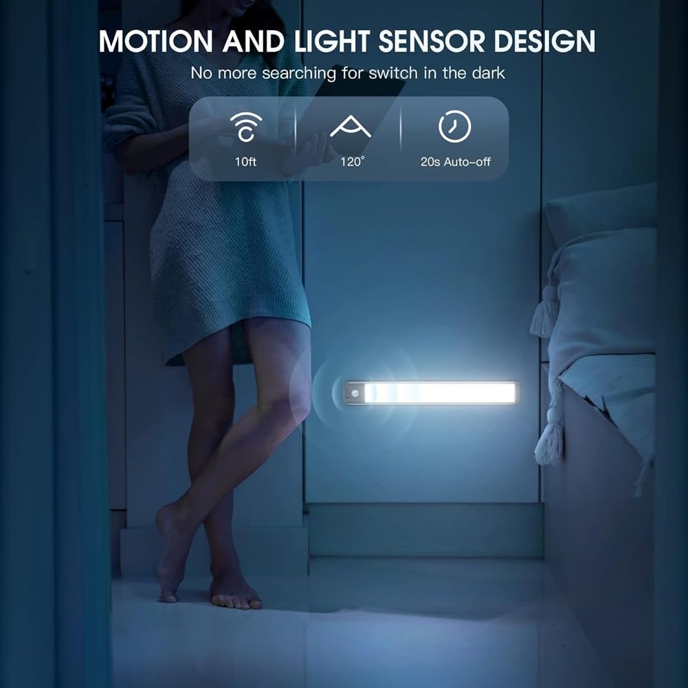 Luz LED con Sensor de Movimiento, Luz de Inducción, Luz de Sensor para Pasillo, Luz de Sensor de Escritorio.
