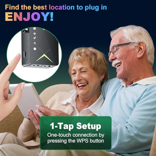 Powerful WiFi Extender Signal Booster, Up to 15,000 Sq Ft & 60 Devices, Whole Home Coverage Internet Repeater Works with Any Router | Plug and Play by Techtex - Image 4
