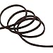 TamBee 2.6mm Leather String Cord, 100 Yards Faux Leather Cord for Jewelry Making, DIY Crafts, Shoe Lace, Arts - Flat Elastic Laces (Dark Brown)
