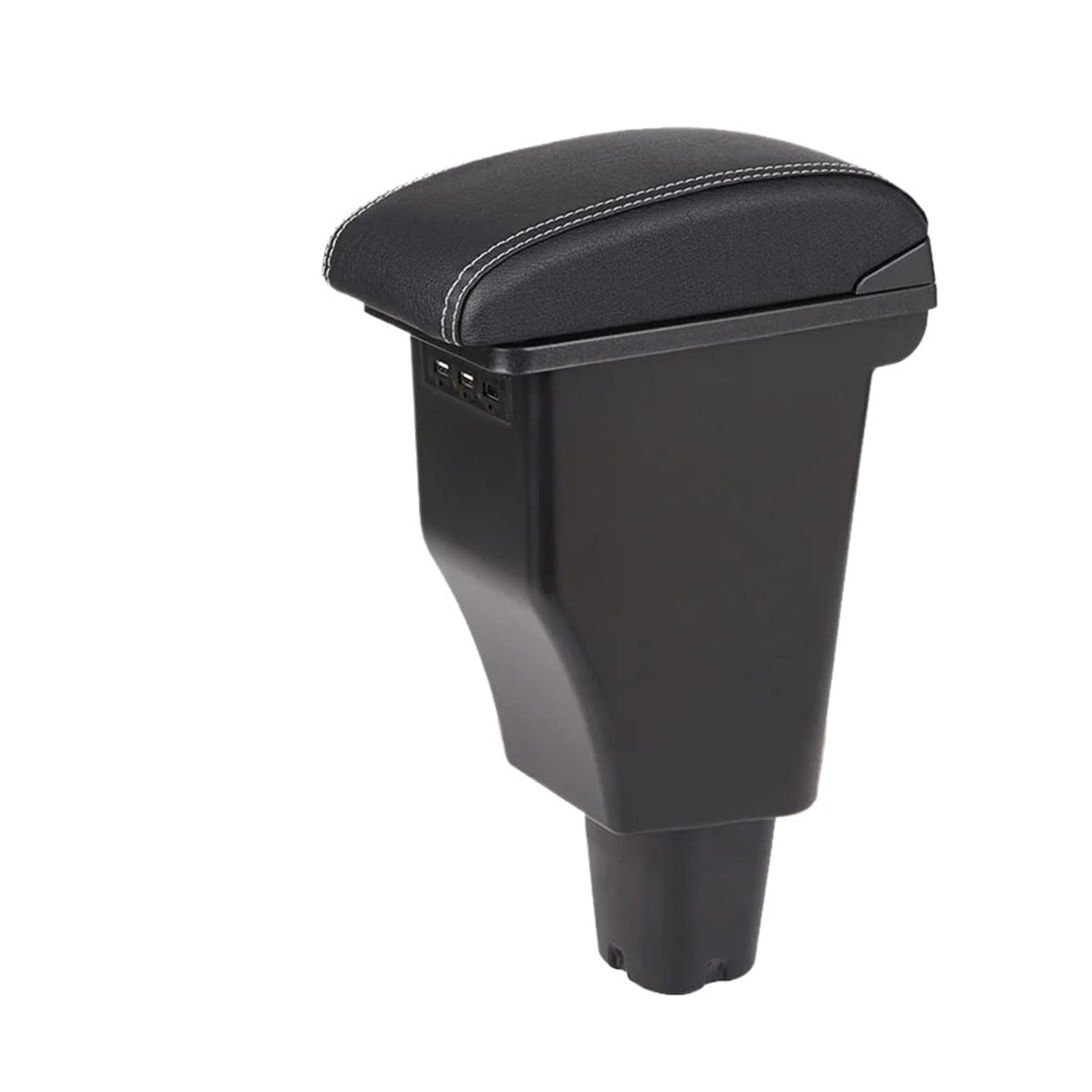 Ecbugat B3 White Line Corium For Kia For Morning For Picanto Car Armrest Interior Parts Special Retrofit Center Storage Box Accessories Car Armrest Box(B3 White Line Corium)