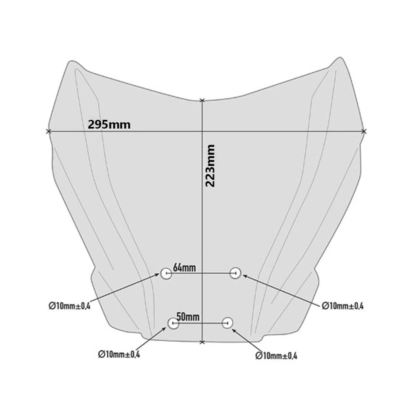 Cúpulas Y Parabrisas para Motocicleta para Benelli 502C (502 C) 2019-2021 Parabrisas Delantero, Deflectores De Viento Y Carenado Protector Parabrisas para Motocicleta(Negro)