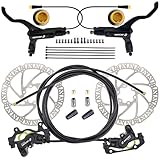 Powerful Braking Force: Experience fast braking with 4 pistons in each brake caliper, ensuring powerful braking performance for every ride. It comes pre-bled with environmentally friendly mineral oil, ready for use without the need for bleeding. Desi...