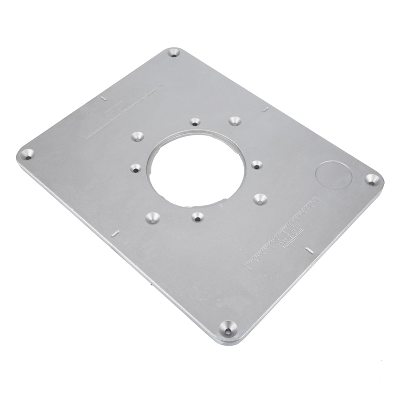 Generic Placa de Inserción de Mesa Enrutadora de 300mm X 235mm X 9,5mm para Carpintería DIY con Diseño Duradero de Aluminio y Plástico