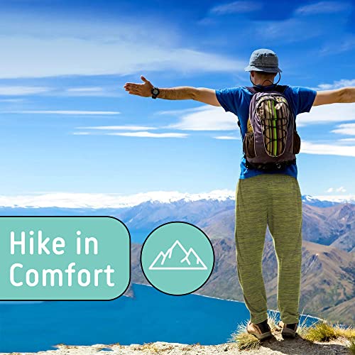 DARESAY Men’s 3-Pack Performance Jogger Sweatpants with Pockets - Open-Bottom, Lightweight, Quick-Dry, Drawstring Waist.3