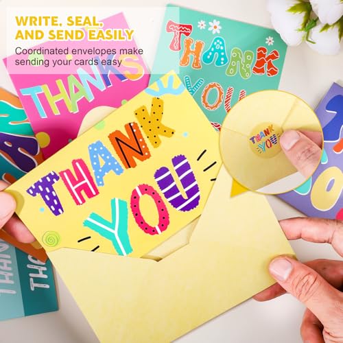 Cartes de remerciement mariage et anniversaire : lot de 60 motifs vibrants