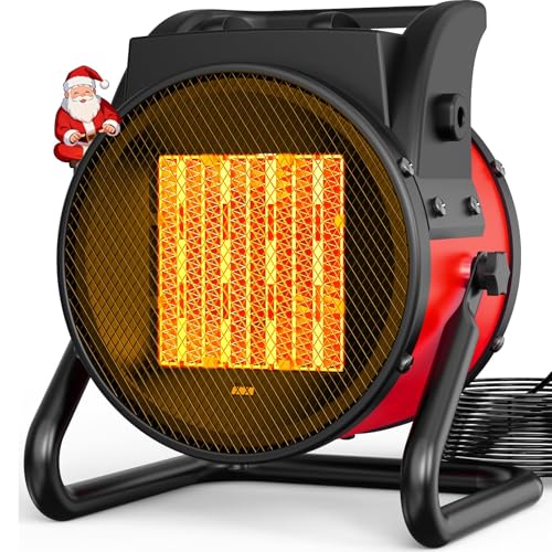 Outdoor Heaters for Patio, 1500W Outdoor Space Heater with 3S PTC Fast Heating, 3-Mode Electric...