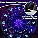 OUDQFCJ Altar Zubehör - Tarot-Tuch aus Samt, Altartuch für Rituale, Esoterik Zubehör, Samttuch für Tarotkarten & Pendel