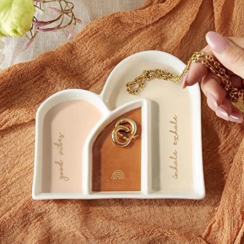 Opiniones y reviews de Bandeja madera pintada listamos los 10 mejores. 33 Kate Aspen - Plato Bohemio para baratijas – Plato de Caramelo, Premio de Ducha, Bandeja Decorativa, Soporte para Anillos, Bandeja para Joyas, decoración del hogar, Talla única...
