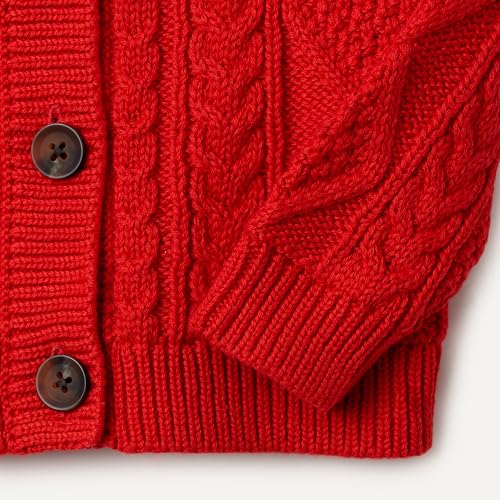 Image of Amazon Essentials x Sofia Grainge Unisex Toddlers and Babies' Cable Knit Cotton Fisherman Cardigan Sweater