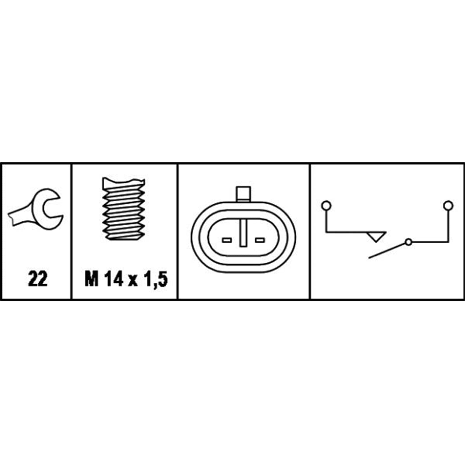 HELLA 6ZF 008 621-011 Contacteur Feu De Recul 12V - Relais Électrique Vissé Pour Voiture