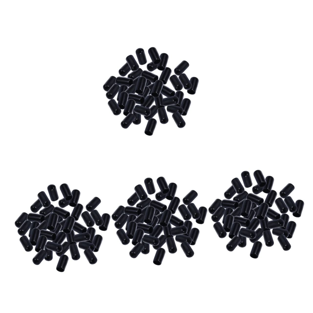 CIYODO 4sets Wine Bottle Pour Spout Cover Bar Nipples Caps Small Shot Bottle Lids Rubber Cap for Oil Dispenser 50pcs*4