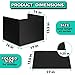 22-Pack Desk Dividers for Students - Durable & Waterproof Plastic Study Carrel Divider, Classroom Folders Teacher Supplies, Easy-to-Clean Plastic Privacy Shield Folder Boards for Student Desks, Black