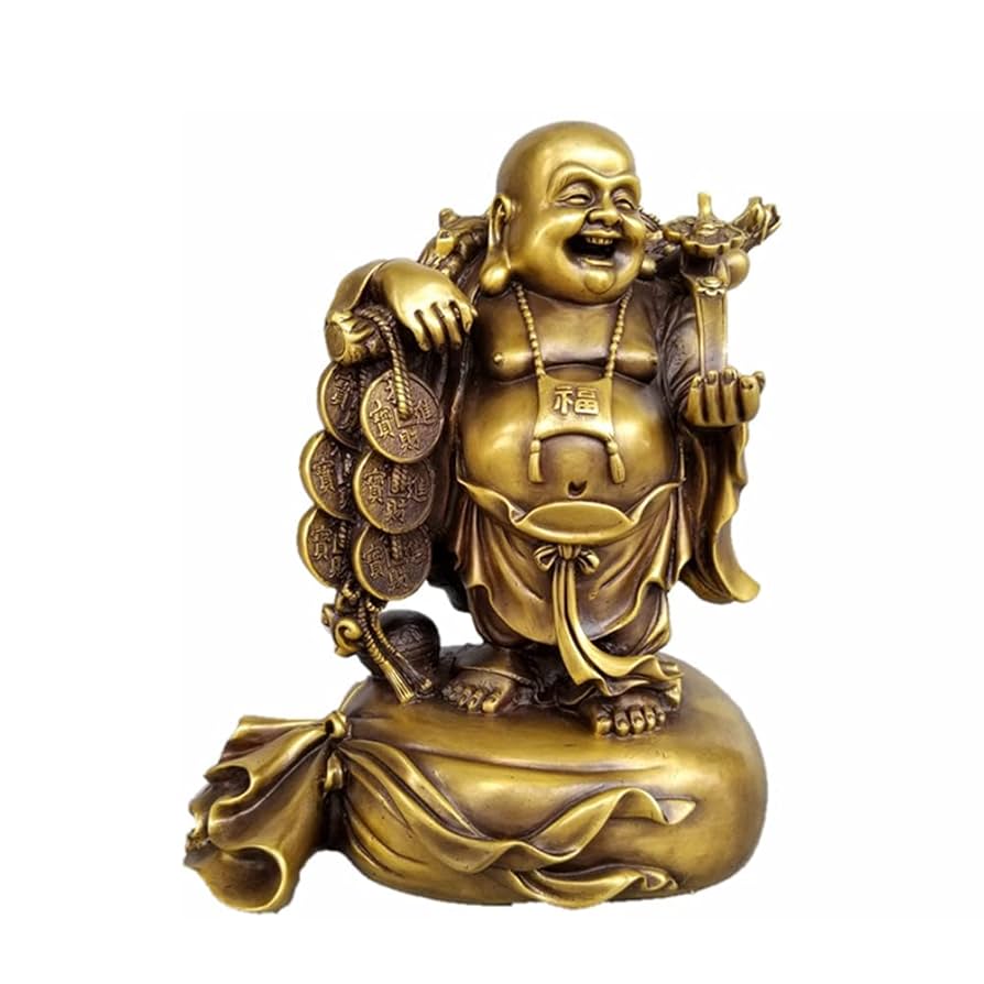 ブロンズ製 笑顔の仏像 ブロンズ製 笑顔の仏像