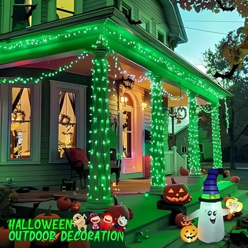 Image of One94Store LED Pixel String Light Pack of 1 - 36 Ft Copper Wire Fairy Lights, Bright Green Decorative Lights for Diwali Decoration, Home Decor, Pooja, Festival, Christmas, Wedding & Party