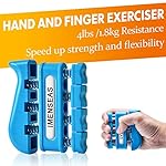 Grip Strength Trainer 7 Pack Adjustable, Finger Stretcher Resistance Extensor Bands, Finger Exerciser, Hand Gripper Strength Ring & Stress Ball - Image 3