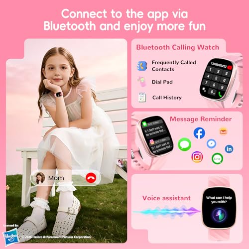 Transformers Kids Smart Watch for Boys & Girls, 1.78" HD Touchscreen Fitness Tracker with Heart Rate & Sleep Monitor, Sports Activity Watch with Pedometer, Birthday Gift for 5-16 Year Olds (Arcy-Pink) - image 6