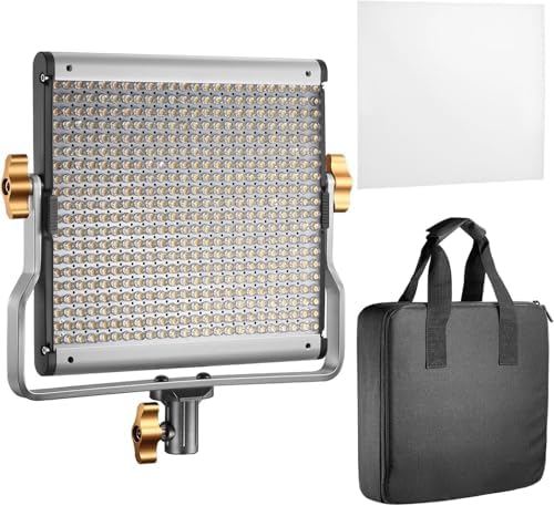 Panneau LED sur Caméra, NinkBox Lumière Vidéo 140 LEDs 2500K-9000K ...