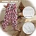 ORGYPET Girls Trousers Girls Wide Leg Pants L Slim Fit Warm Boys Lantern Trousers Boys Lantern Trousers for Girls Breathable Fabric for All Day Wear 2024, Pink Leopard Print
