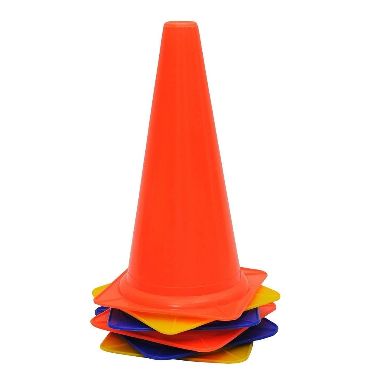 6 inch Plastic Cone Marker Set for Football Field Marking Equipment, Training Soccer Cone Cricket Training Agility Cones (Pack of 6) (6)-image-23