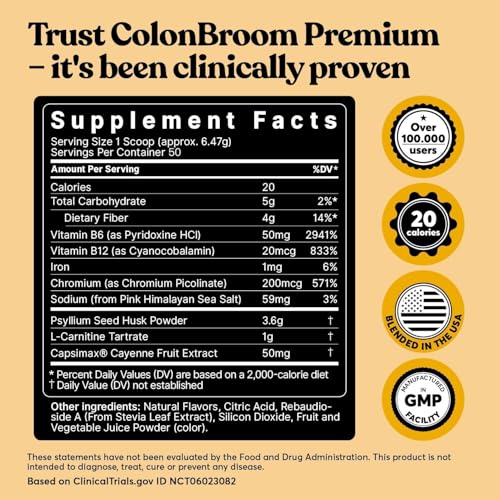 ColonBroom Premium Powder Supplement (Strawberry, 50 Servings) + Apple Cider Vinegar Gummies for Women – Supports Body Composition, Boost Metabolism & Improves Digestive Wellness (60 Count) - Thumbnail 6