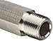 Parker Stainless Steel 316 Pipe Fitting, Hex Long Nipple, 3/8" NPT Male X 3/8" NPT Male, 3" Length