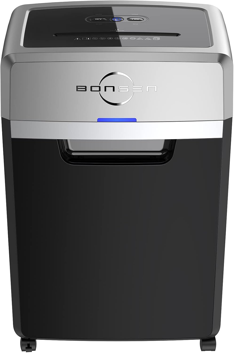 BONSEN Heavy Duty Paper Shredder, 24-Sheet Cross-Cut Shredder, 40-Min Continuous Running Time, Commercial Grade Shredder for Office, 7.9-Gallon Big Basket, 58dB Super Quiet, P-4 High Security (S3105) : Office Products