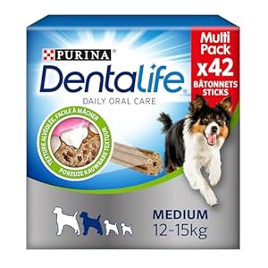 DENTALIFE Medium – MultiPack – 42 Friandises à mâcher pour chiens de taille moyenne – 966g – Hygiène bucco-dentaire au quotidien