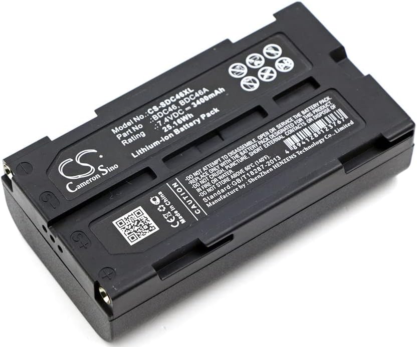 VI VINTRONS Battery for Sokkia Set 200, SET300, SET500, SET530, SET600, SET630, SCT6, SDL30, BDC46, SDL30,