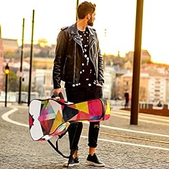 Étui rembourré imperméable en tissu Oxford avec bandoulière réglable Motif triangle lumineux - Les Beatles, Paul McCartney, John Lennon, RIngo Starr, George Harrison Étui rembourré imperméable en tissu Oxford avec bandoulière réglable Motif triangle lumineux – Image 6