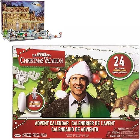 National Lampoon's Advent Calendar,2024 Christmas the Vacation Countdown Calendar with 24 Stylized Figures | Stocking Stuffer Collectible Doll Toy Advent Calendars for Kids