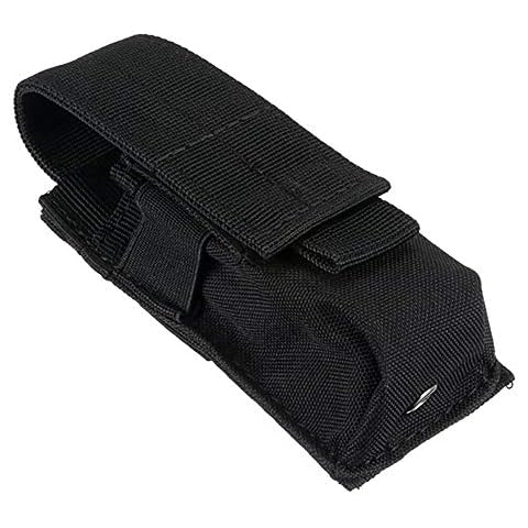 MiOYOOW Flashlight Pouch, Molle LED Torch Pouch Flashlight Holster Nylon Flashlight Cover Case for Outdoor Camping Hiking Cover