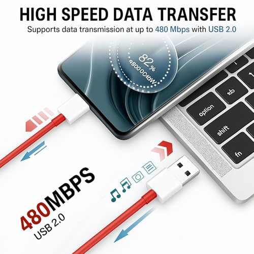 Image of KALIAT 65W Fast Charger Adapter with USB Type-C Cable | Compatible with OnePlus 12R /11R /Nord, Realme, Oppo, Redmi, Mi, Galaxy | SuperVOOC VOOC PD Dart Dash Fast Charging Brick