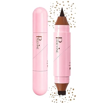 Freckle Pen & Freckle Stamp Makeup, Natural Lifelike Faux Freckles, Brown | Quick Dry,Long-Lasting,Smudge-Proof,Waterproof Freckle Pen