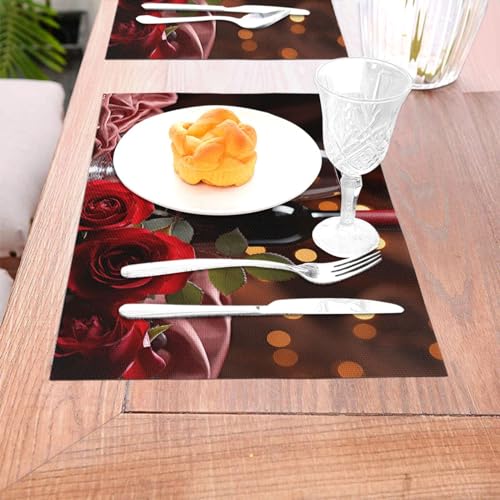 Sets de table en vinyle PVC lavables pour éliminer les taches sur votre table