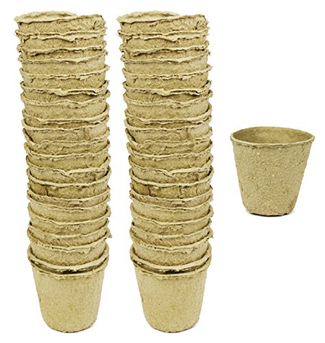 Set of 40 Biodegradable Eco Friendly Peat Pots! 3.125" in