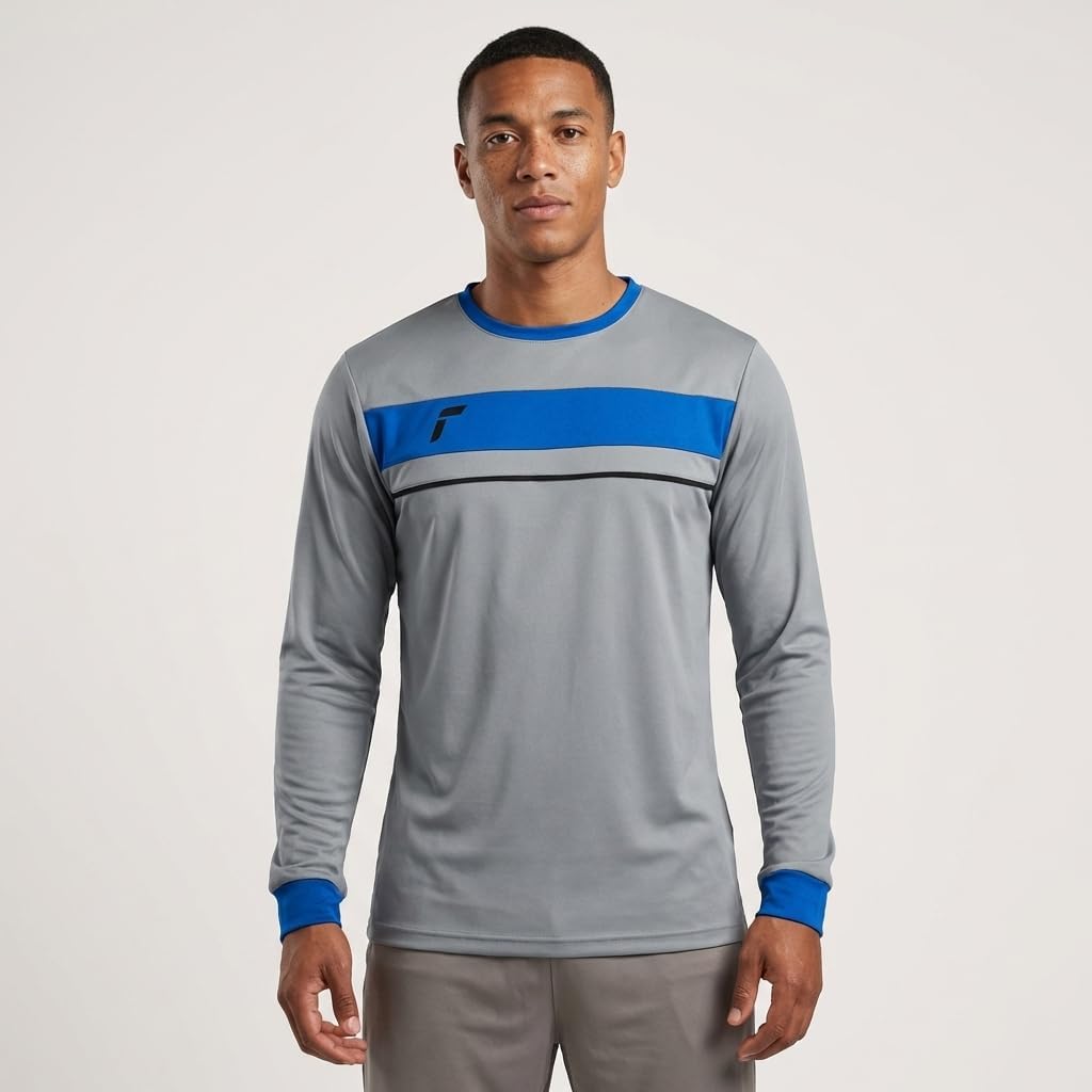 Reusch Match Longsleeve Padded Goalkeeper Jersey | Moisture-Wicking Goalie Shirt with Elbow Pads|Slim Fit Adult Training Top