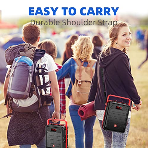 Portable Karaoke Machine With Wireless Microphone For Adult, Bluetooth Speaker Pa System Rechargeable With Remote Control, Support Fm Radio, Tf Card, Usb, Perfect For Home Party Meeting Outdoor Travel #TOP3