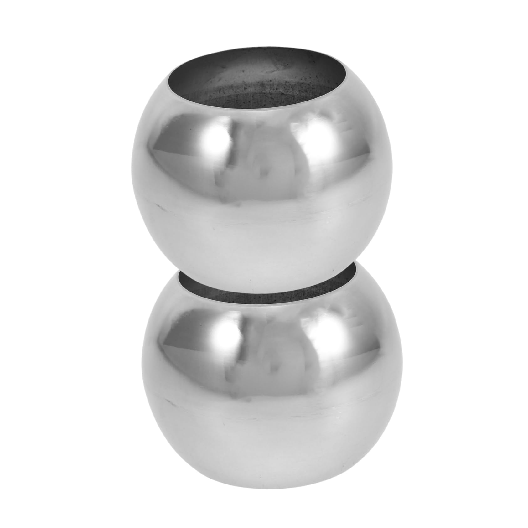 VICASKY Stainless Steel Hollow Ball 2pcs Garden Balls Holes Decorative Mirror Polished for Garden