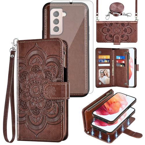 Coque Samsung S21 5G amovible et zippée avec vitre en verre trempé incluse