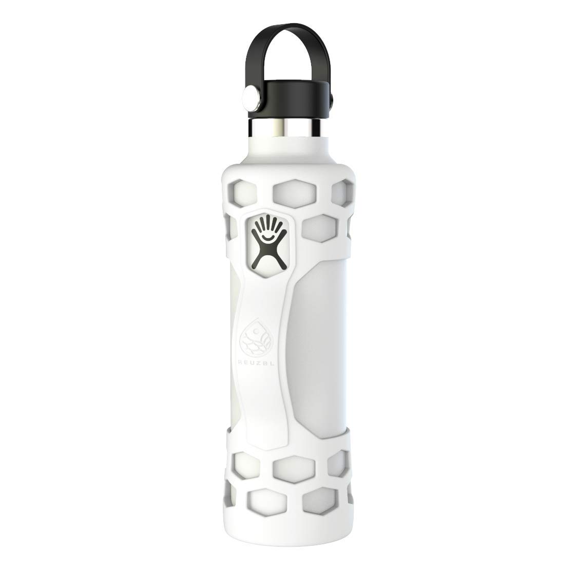 REUZBLBottle Bumper Silicone Boot Sleeve Protector with Handle for Owala 40oz, Hydro Flask 40oz, 32oz, 24oz, 21oz, and Similar Stainless Steel Water Bottles Accessories