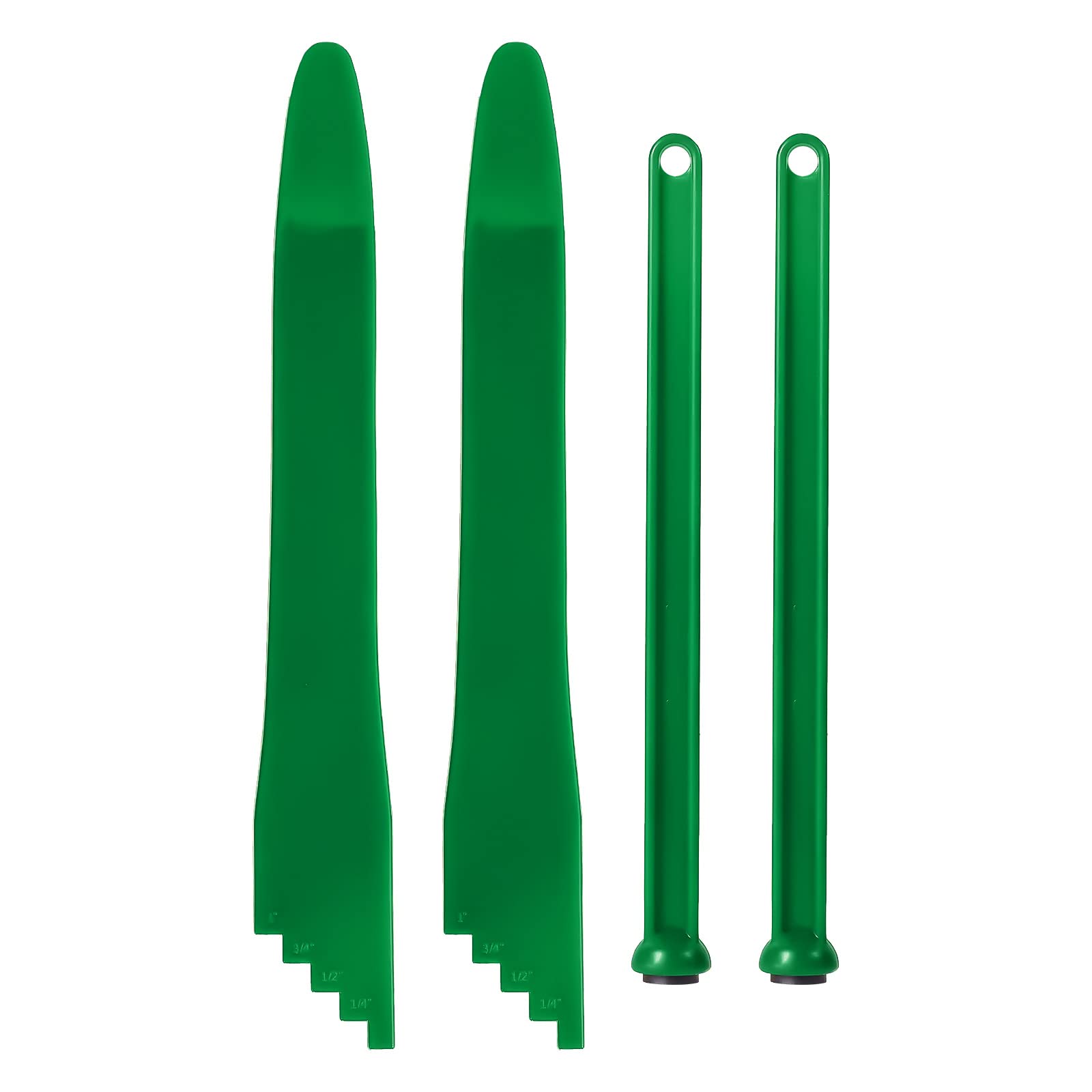 4pcs Kit de Mise en Conserve, 2pcs Lève-Couvercle de Bocal Magnétique et 2psc Canning Bubble Popper Bubble Remover Canning Measurer Supplies pour Conserver les Fruits et Légumes (Vert)