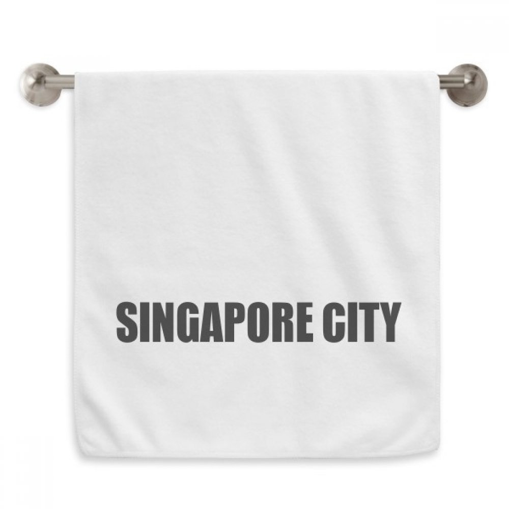 Serviettes débarbouillettes Singapour blanches 13X29 pouces en tissu doux
