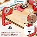 Tabletop Gift Wrapping Tool with Tape Dispenser–2 Pack Adjustable Wrapping Paper Table Clamps with 2 Tapes–Perfect for Christmas, Holidays, and Crafting