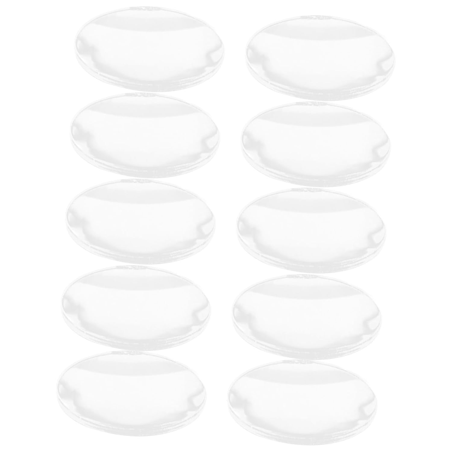 Acrylic Magnifying Lens Set, Round 10pcs Double Convex Optics